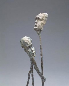 Louise McCagg, sculptor, at A.I.R. Gallery in Dumbo.