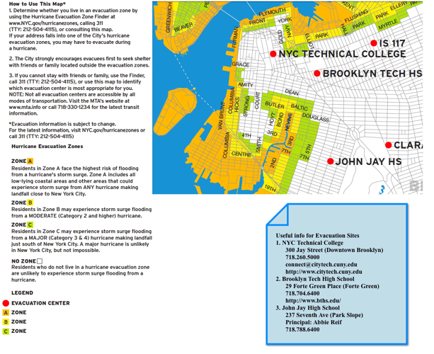 hurricane map brooklyn